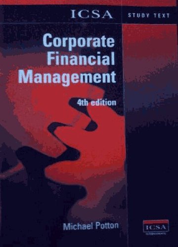 Imagen de archivo de Icsa Study Text in Corporate Financial Management a la venta por AwesomeBooks
