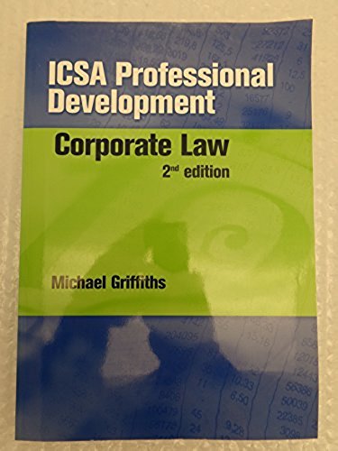Corporate Law (ICSA Professional Development) (9781860722691) by Michael Griffiths