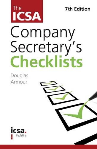 9781860724640: The ICSA's Company Secretary Checklists