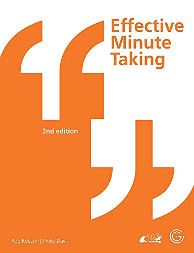 Beispielbild fr Effective Minute Taking 2nd Edition zum Verkauf von PBShop.store US