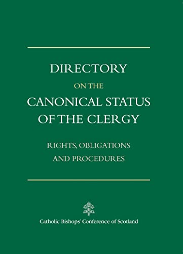 Beispielbild fr Directory on the Canonical Status of the Clergy: Rights, Obligations and Procedures zum Verkauf von BookMarx Bookstore