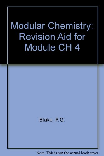 Modular Chemistry (CH 4) (9781860854729) by P.G. Blake