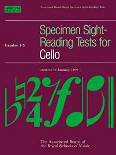 Stock image for Specimen Sight-Reading Tests for Cello: Grades 1-5 for sale by Reuseabook