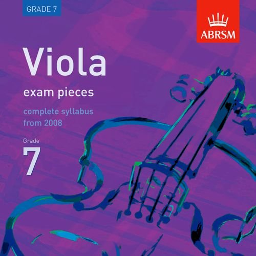 9781860969409: Viola Exam Pieces 2008 CD, ABRSM Grade 7: The complete syllabus starting 2008: Grade 6 (ABRSM Exam Pieces)