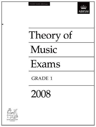 Imagen de archivo de Theory of Music Exams, Grade 1, 2008 (Theory of Music Exam papers (ABRSM)) a la venta por WorldofBooks