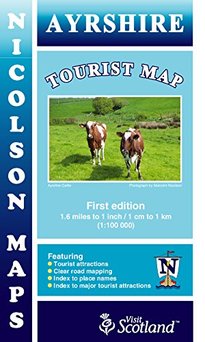 9781860972713: Ayrshire Tourist Map Nicolson