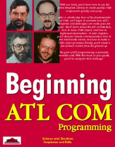 Imagen de archivo de Beginning Atl Com Programming a la venta por HPB-Diamond