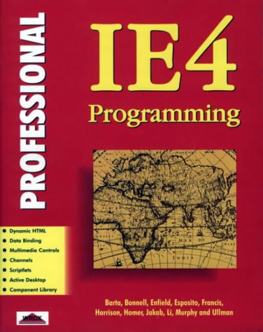 Beispielbild fr Professional Ie4 Programming zum Verkauf von HPB-Red