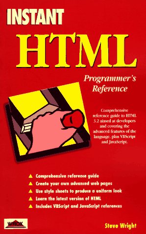 Imagen de archivo de Instant Html Programmer's Reference a la venta por SecondSale