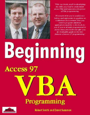 Stock image for Access 97 VBA Programming for sale by Better World Books