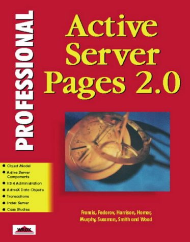 Imagen de archivo de Professional Active Server Pages 2.0 (Professional) a la venta por BookHolders