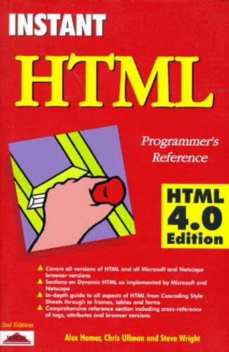 Imagen de archivo de Instant HTML Programmer's Reference a la venta por Better World Books