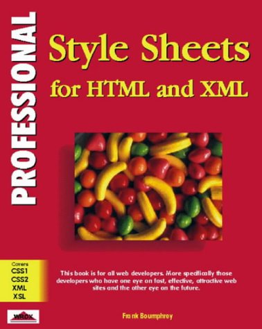9781861001658: Professional Stylesheets for Html and Xml