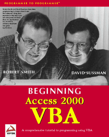 Beispielbild fr Beginning Access 2000 VBA zum Verkauf von Better World Books