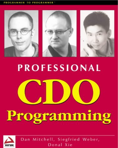 Professional CDO Programming (9781861002068) by Mitchell, Daniel J.; Mitchell, Dan