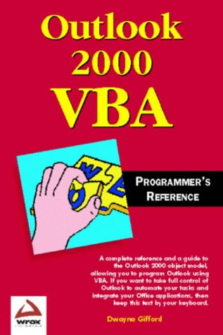 9781861002532: Outlook 2000 VBA Programmers Reference