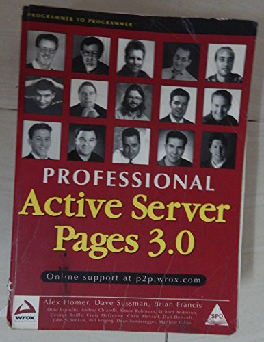 Stock image for Professional Active Server Pages 3.0 for sale by SecondSale