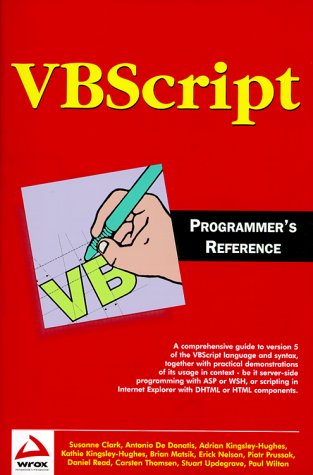 9781861002716: VBScript programmer's reference (en anglais)