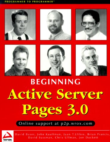 Stock image for Beginning Active Server Pages 3.0 for sale by SecondSale