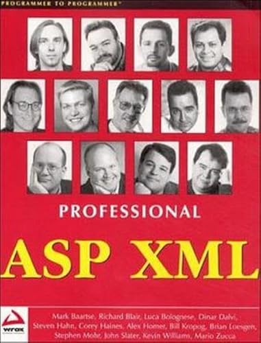 Beispielbild fr Professional ASP XML zum Verkauf von Wonder Book