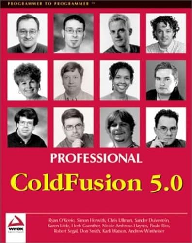 Beispielbild fr Professional ColdFusion 5.0 zum Verkauf von Cronus Books