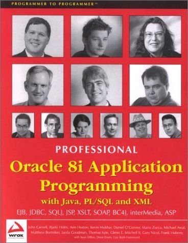 Beispielbild fr Oracle 8i Application Programming with Java, PL/SQL and XML : Pro Oracle Enterprise Application Development zum Verkauf von Better World Books