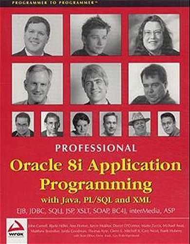 9781861004840: Professional Oracle 8I Application Programming: With Java, PL/SQL and XML