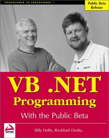 9781861004918: Wrox us vb.net prog. with public beta