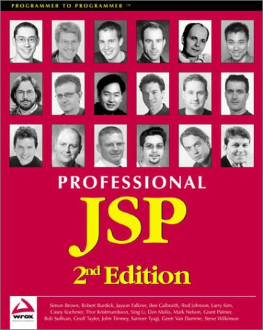 Beispielbild fr Professional JSP 2nd Edition zum Verkauf von Wonder Book
