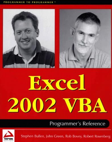 9781861005700: Excel 2002 VBA Programmer's reference