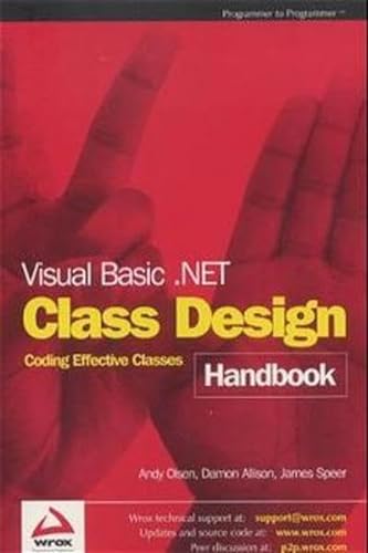 9781861007087: Visual Basic .NET Class Design Handbook