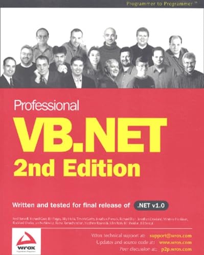 Beispielbild fr Professional VB.NET (Programmer to programmer) zum Verkauf von AwesomeBooks