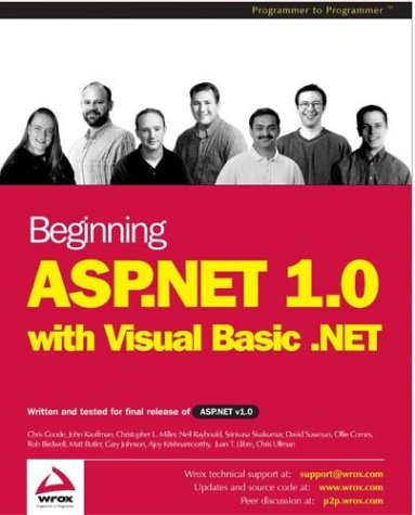 Imagen de archivo de Beginning ASP.NET 1.0 with VB.NET a la venta por HPB-Red
