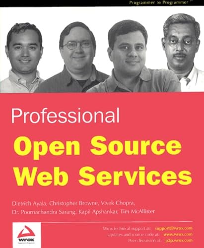 Professional Open Source Web Services (9781861007469) by Sarang, P.G.; Browne, Christopher; Dietrich Ayala; Vivek Chopra