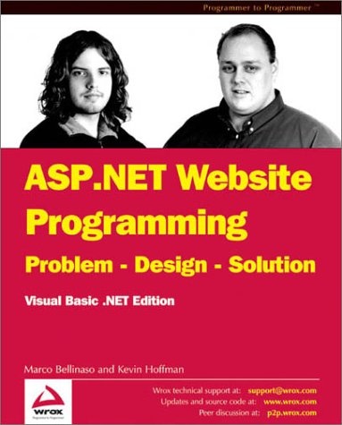 9781861008169: ASP.NET Website Programming: Problem - Design - Solution - Visual Basic .NET Edition