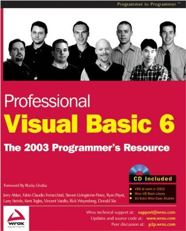 Beispielbild fr Professional Visual Basic 6: A Programmer's Resource zum Verkauf von WorldofBooks