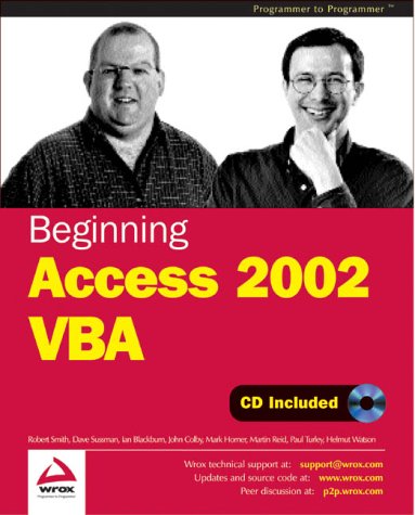 Imagen de archivo de Beginning Access 2002 Vba a la venta por Ebooksweb