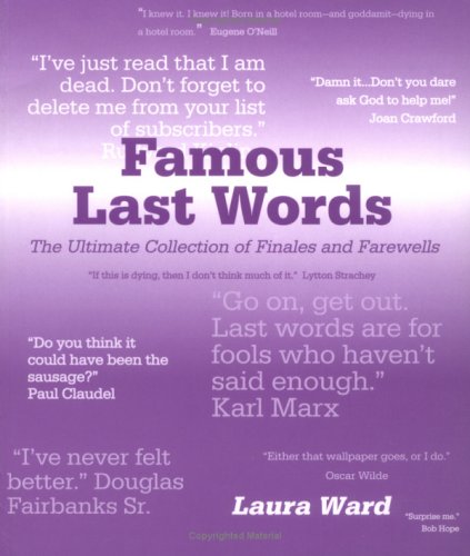 Imagen de archivo de FAMOUS LAST WORDS a la venta por WorldofBooks