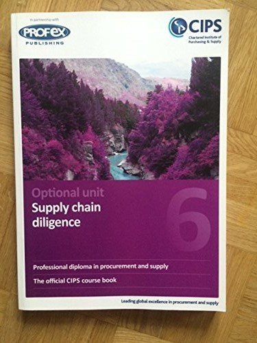 Stock image for OPTION: Supply Chain Diligence for sale by Goldstone Books