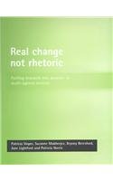 Real change not rhetoric: Putting research into practice in multi-agency services (9781861342072) by Sloper, Patricia; Mukherjee, Suzanne; Beresford, Bryony; Lightfoot, Jane; Norris, Patricia