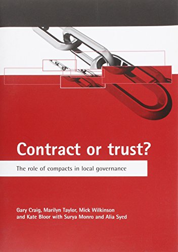 Imagen de archivo de Contract or trust?: The role of compacts in local governance a la venta por Phatpocket Limited