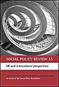 Stock image for Social Policy Review 15: UK and international perspectives for sale by Phatpocket Limited