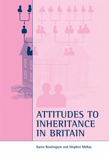 Stock image for Attitudes to inheritance in Britain for sale by Phatpocket Limited