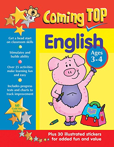9781861476692: Coming Top English Ages 3-4: Get A Head Start On Classroom Skills - With Stickers!