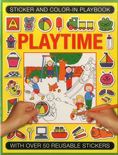 9781861477330: Sticker and Color-in Playbook: Playtime: With Over 50 Reusable Stickers