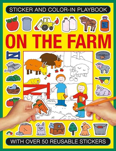9781861477484: Sticker and Color-in Playbook: On the Farm: With Over 60 Reusable Stickers