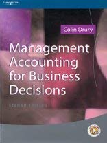 Management Accounting for Business Decisions (9781861521026) by Colin Drury