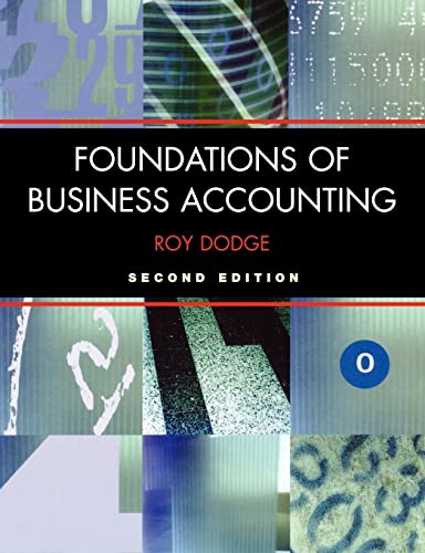 Imagen de archivo de Foundations of Business Accounting a la venta por WorldofBooks