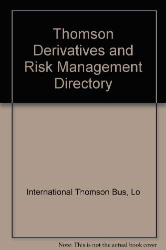 Imagen de archivo de Thomson Derivatives and Risk Management Directory a la venta por Kennys Bookstore