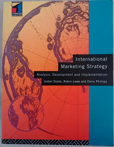 9781861522207: International Marketing Strategy: Analysis, Development and Implementation